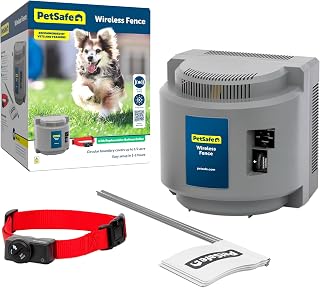 PetSafe Wireless Pet Containment System Up to 1 2 Acre — complete kit with transmitter receiver collar and training guide